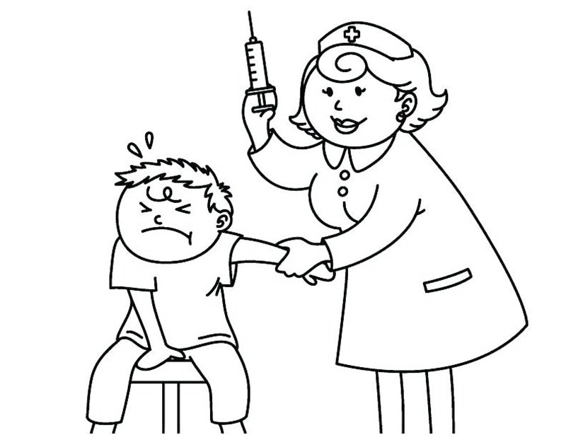 tranh tô màu bác sĩ 22