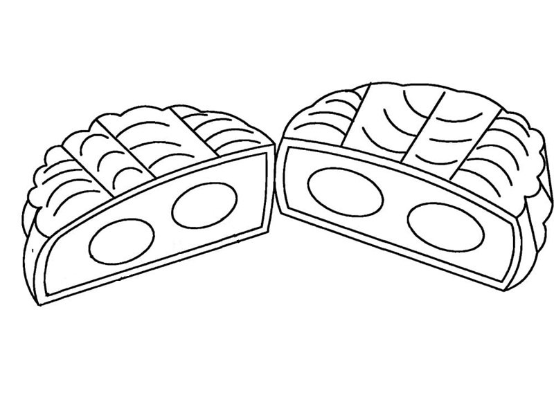 tranh tô màu bánh trung thu 11