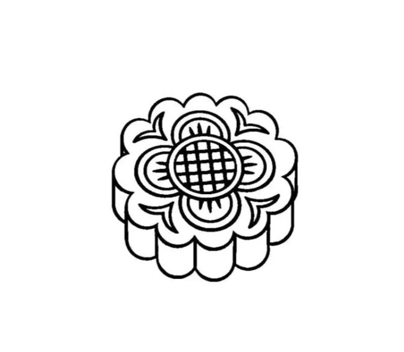 tranh tô màu bánh trung thu 20