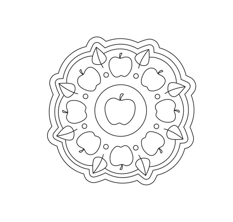 tranh tô màu bánh trung thu 8