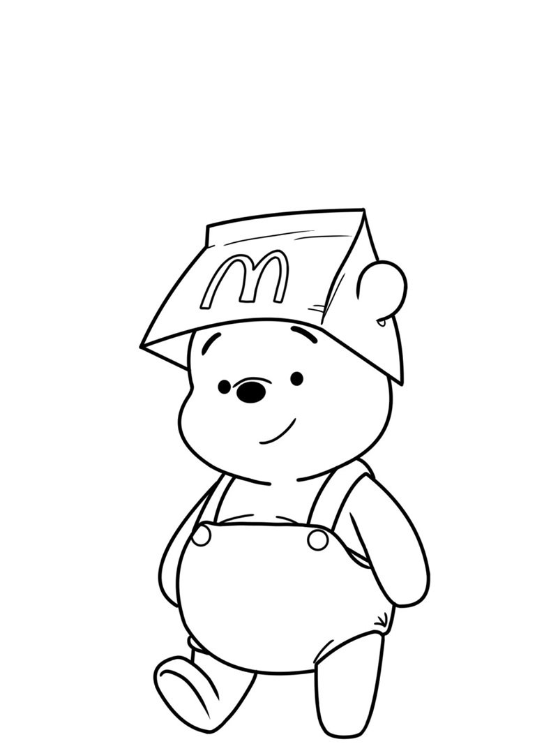 tranh tô màu con gấu 30