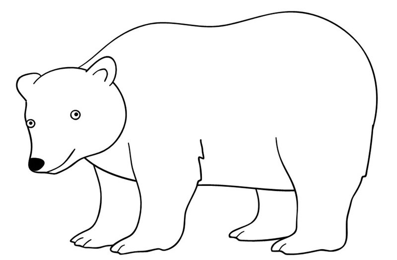 tranh tô màu con gấu 32
