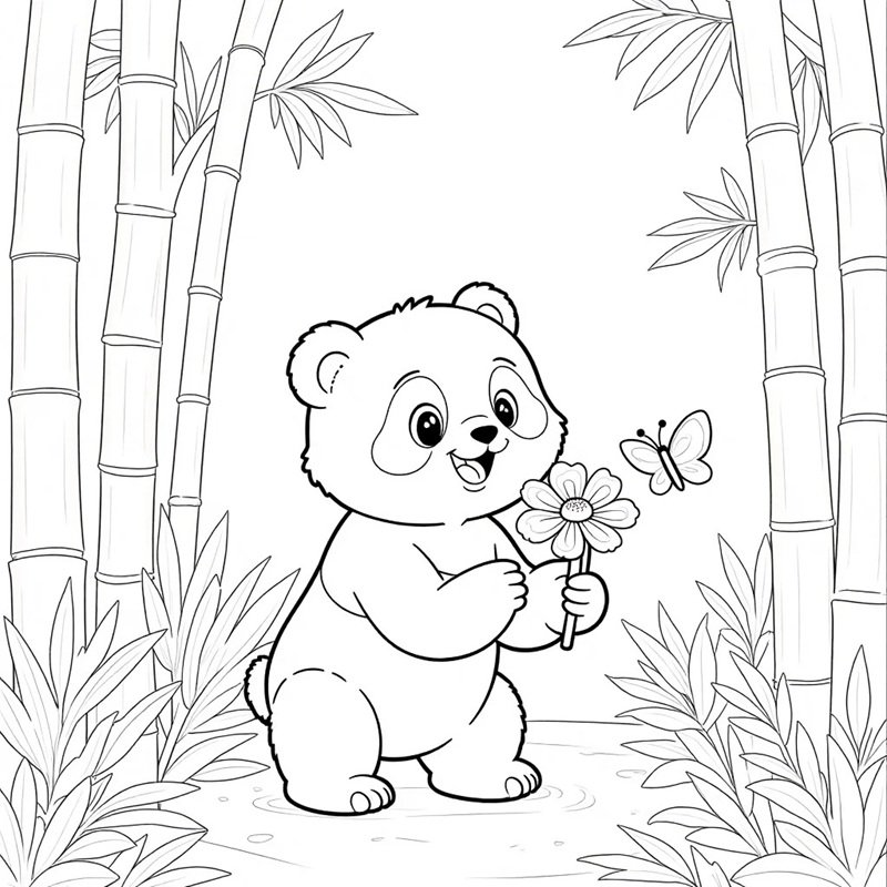 tranh tô màu con gấu 37