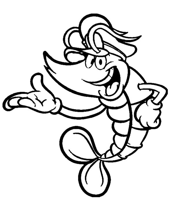 tranh tô màu con tôm