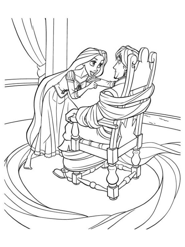 tranh tô màu công chúa tóc mây 20