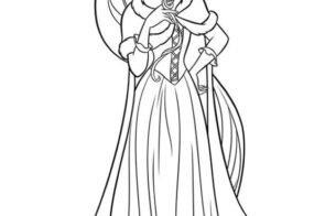 69+ tranh tô màu công chúa tóc mây – Sáng tạo cho trẻ em