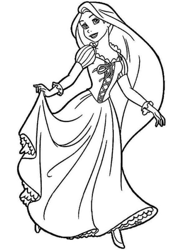 tranh tô màu công chúa tóc mây 23