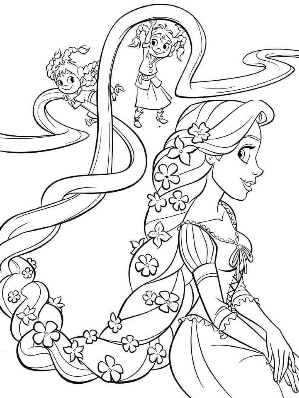 tranh tô màu công chúa tóc mây 31