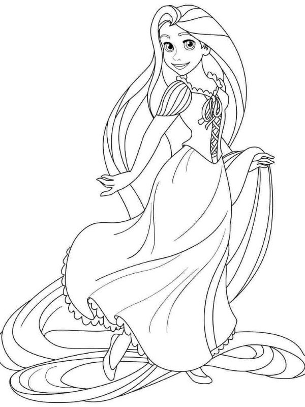 tranh tô màu công chúa tóc mây 32