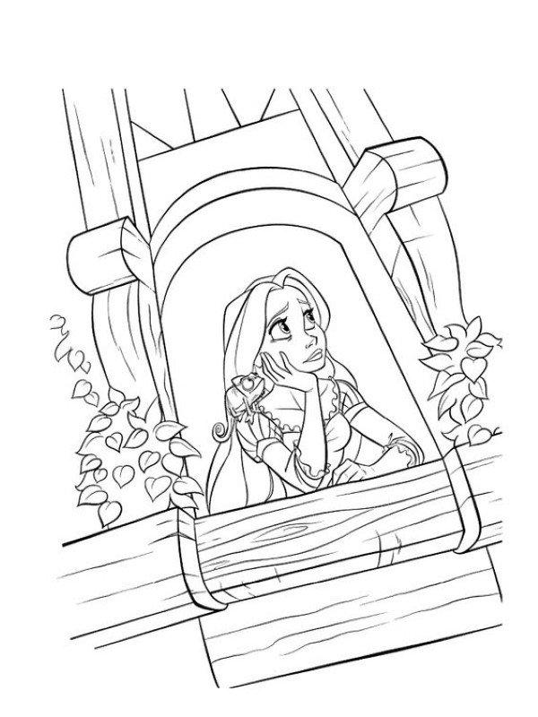 tranh tô màu công chúa tóc mây 37