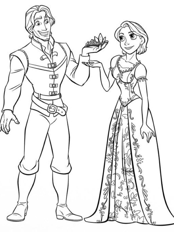 tranh tô màu công chúa tóc mây 38