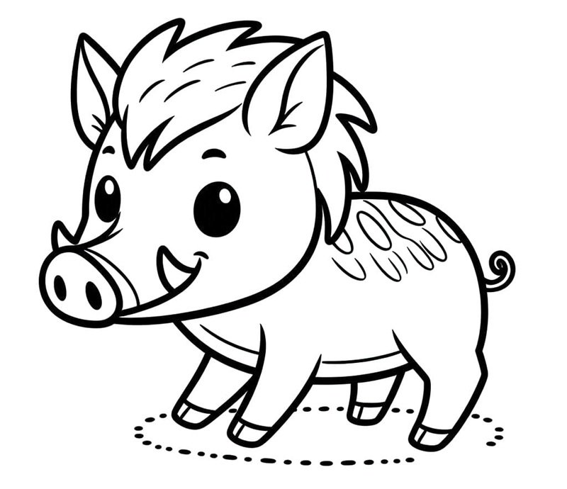 tranh tô màu động vật sống trong rừng 11