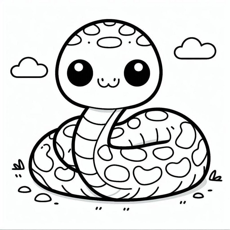 tranh tô màu động vật sống trong rừng 21