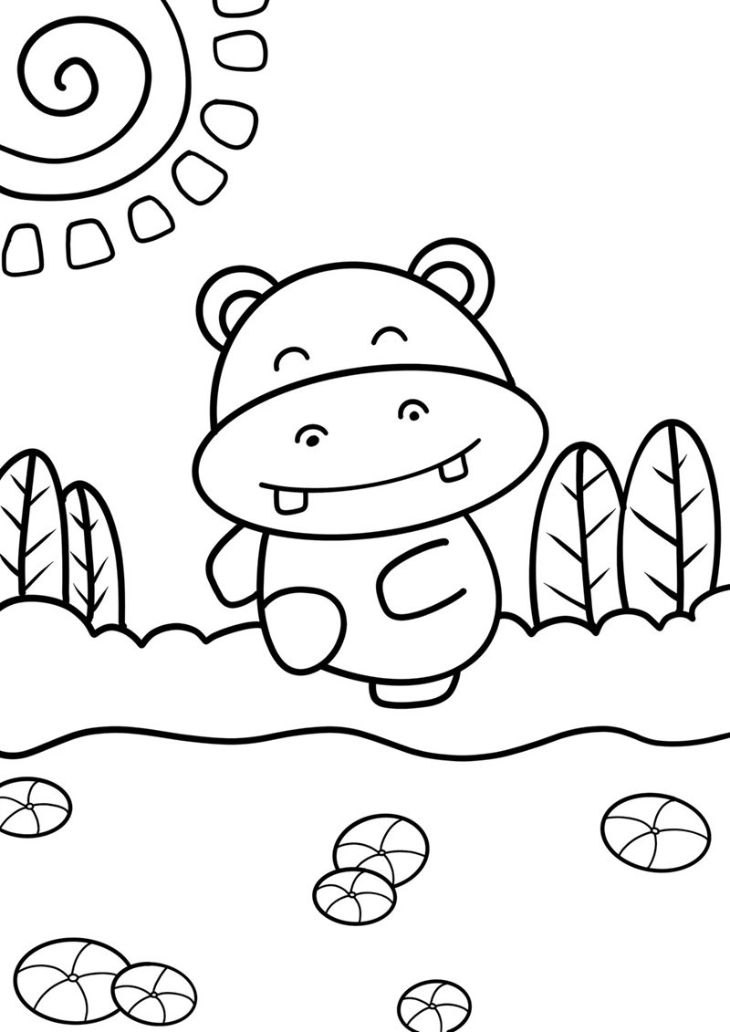 tranh tô màu động vật sống trong rừng 32