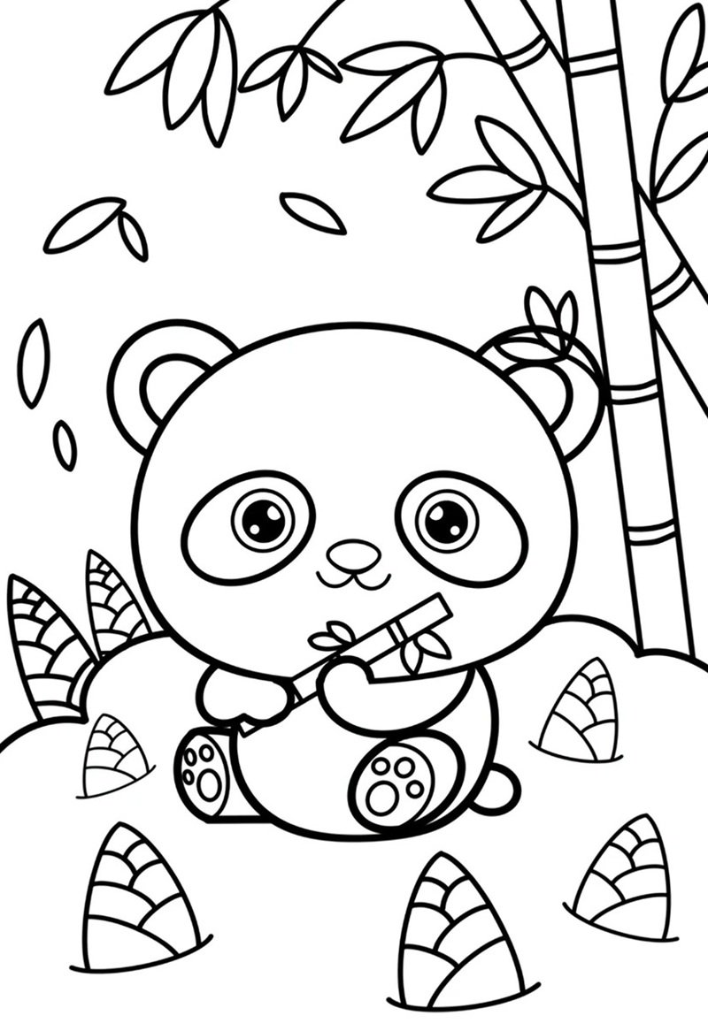 tranh tô màu động vật sống trong rừng 36