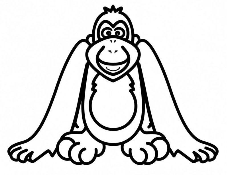 tranh tô màu động vật sống trong rừng 8