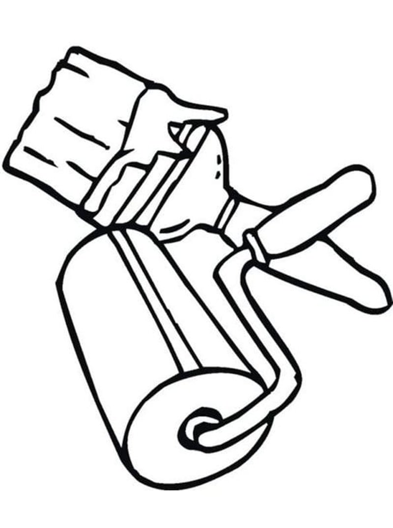 tranh tô màu dụng cụ nghề xây dựng 16