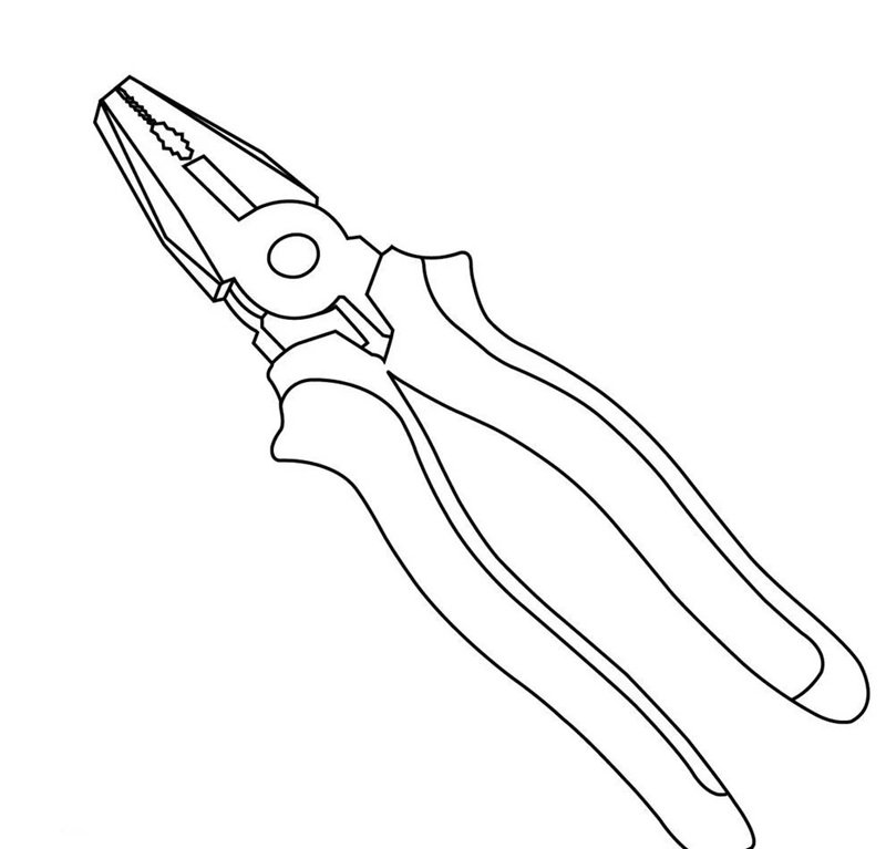 tranh tô màu dụng cụ nghề xây dựng 24