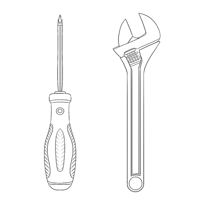 tranh tô màu dụng cụ nghề xây dựng 37