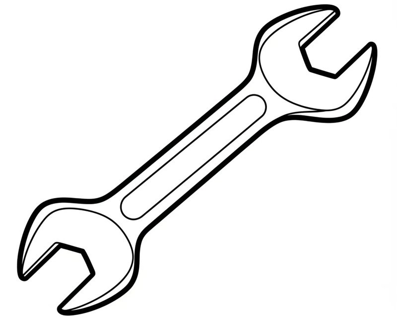 tranh tô màu dụng cụ nghề xây dựng 42