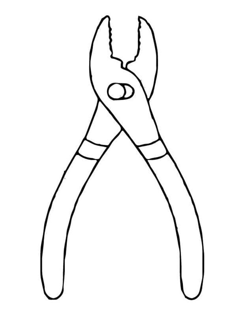 tranh tô màu dụng cụ nghề xây dựng 5