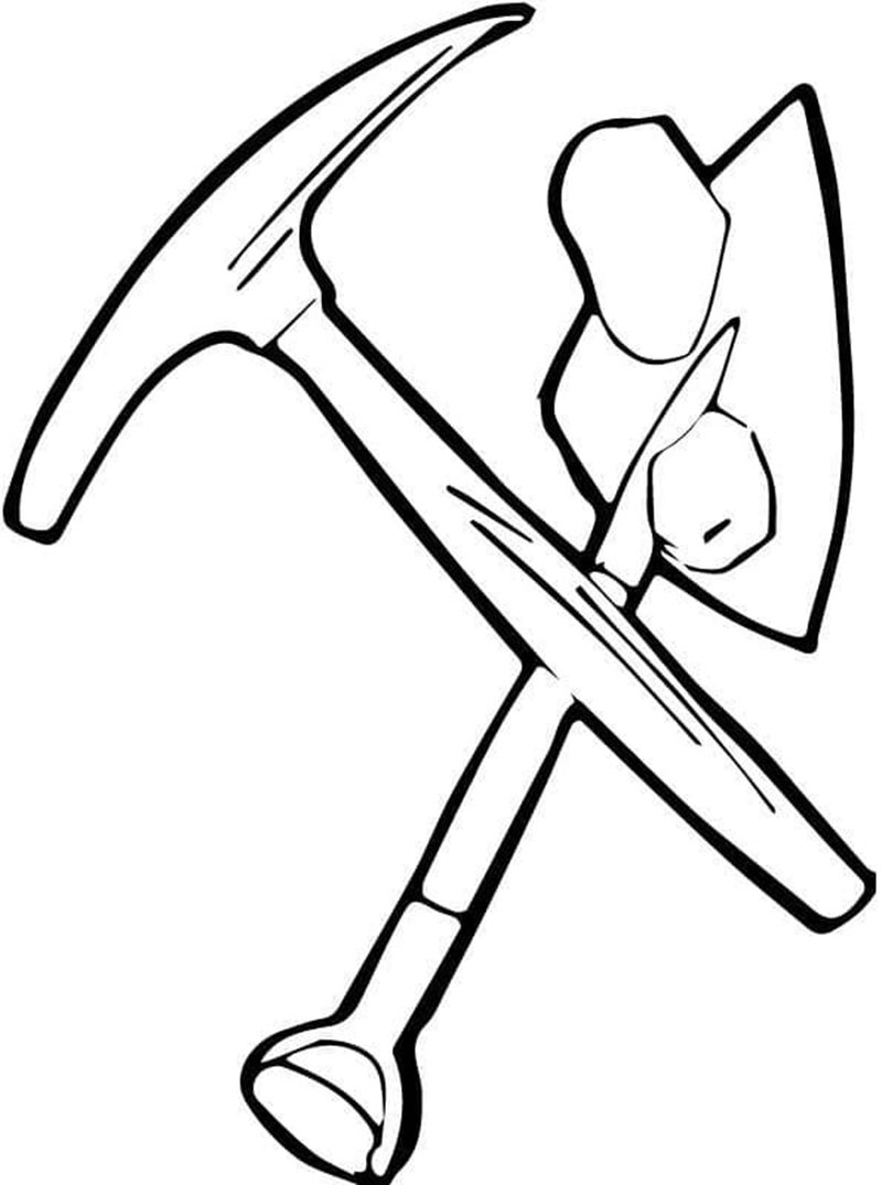 tranh tô màu dụng cụ nghề xây dựng 7