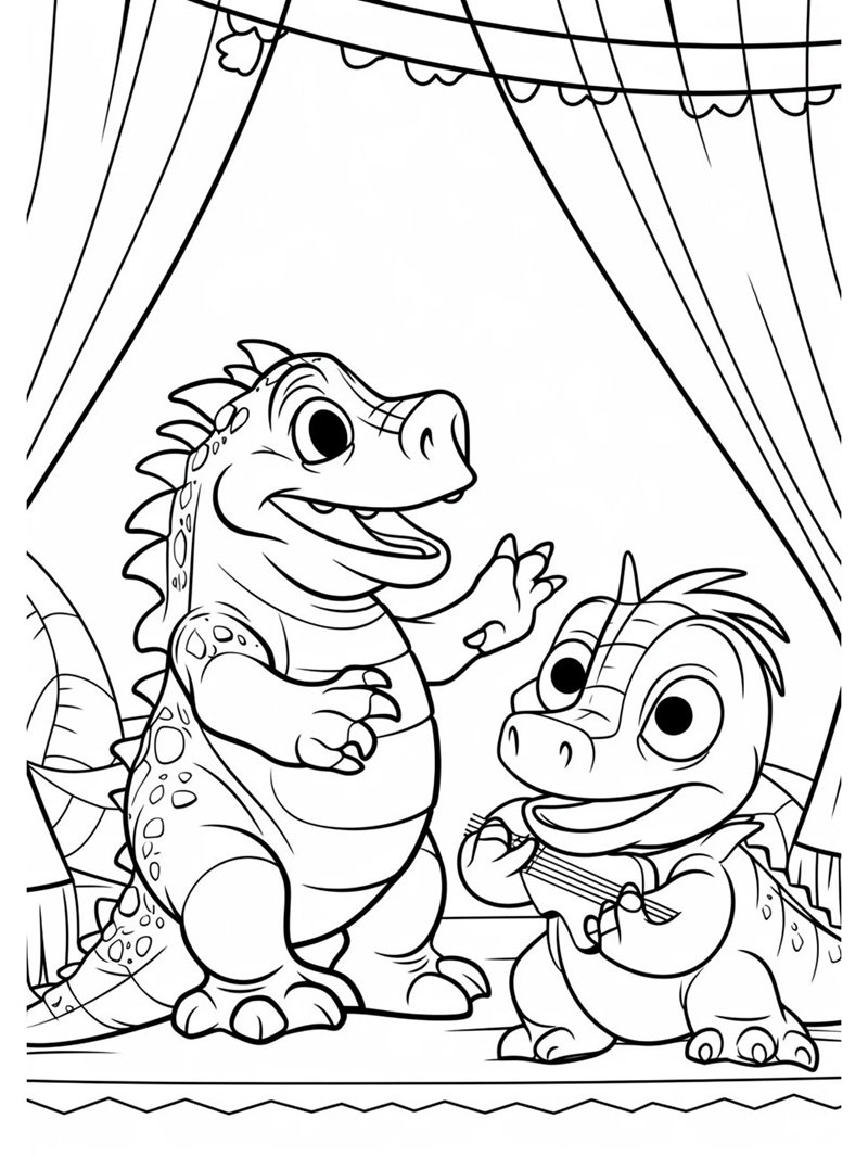 tranh tô màu khung log bạo chúa 22