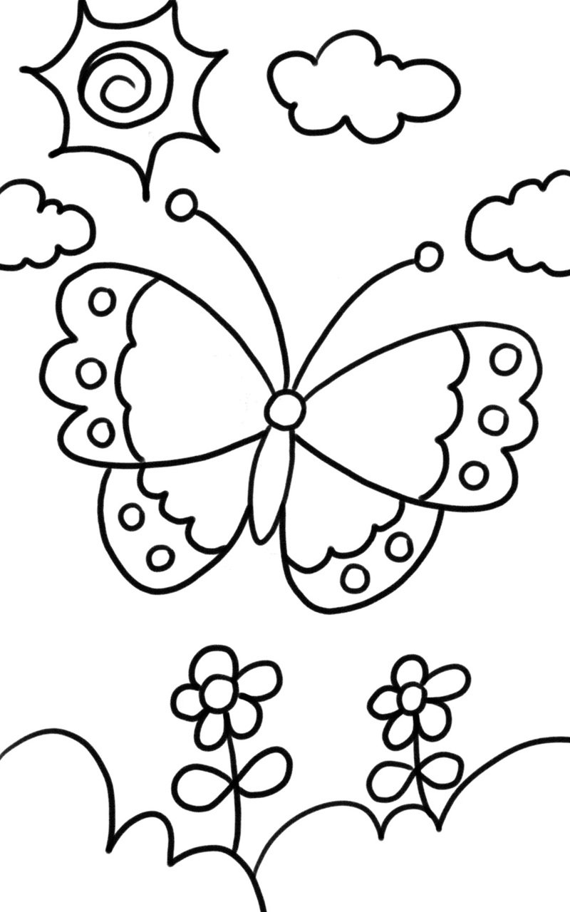 tranh tô màu mùa xuân 41