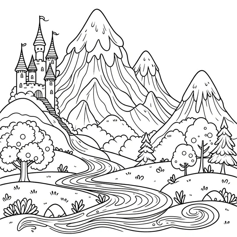 tranh tô màu mùa xuân 8