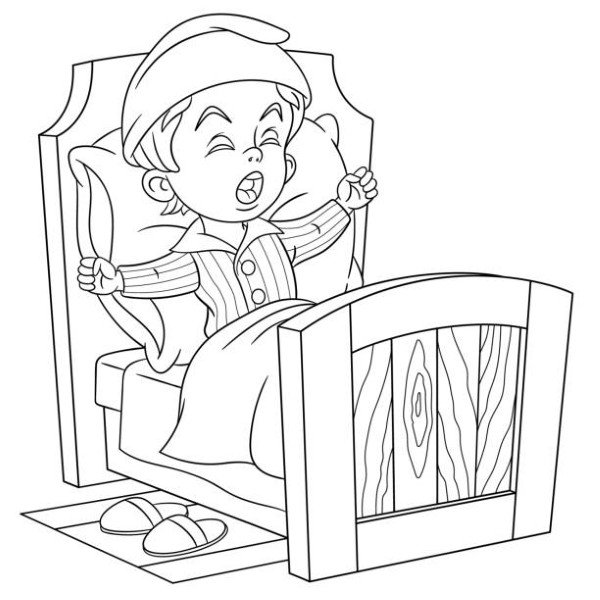 tranh tô màu phòng ngủ 7