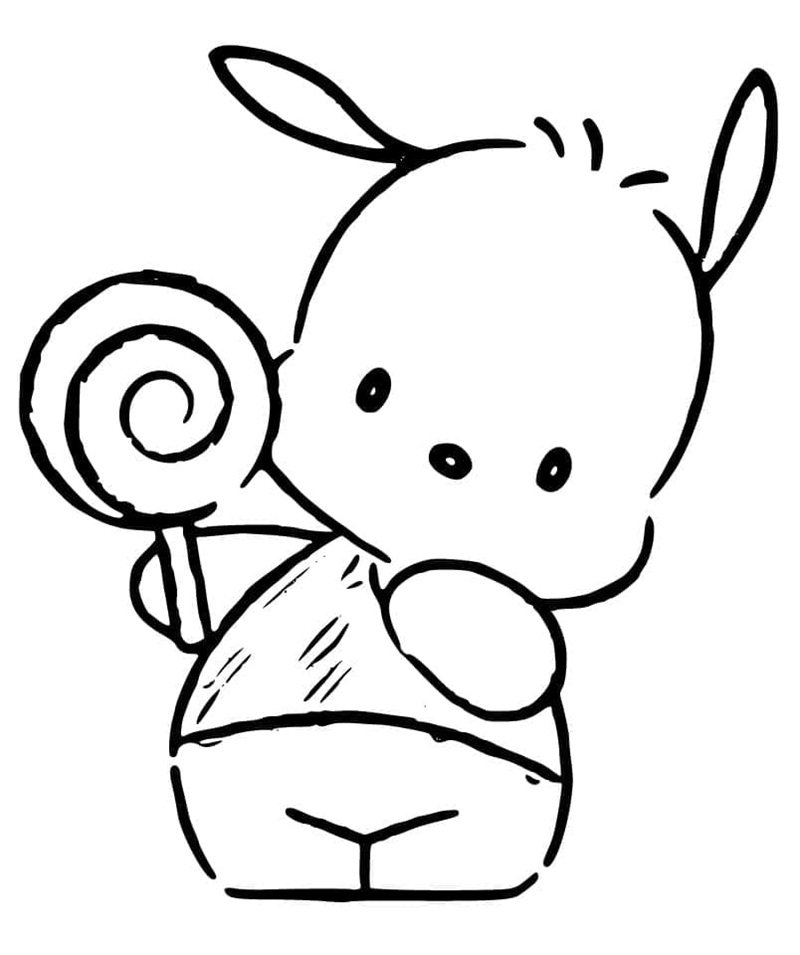 tranh tô màu pochacco 12