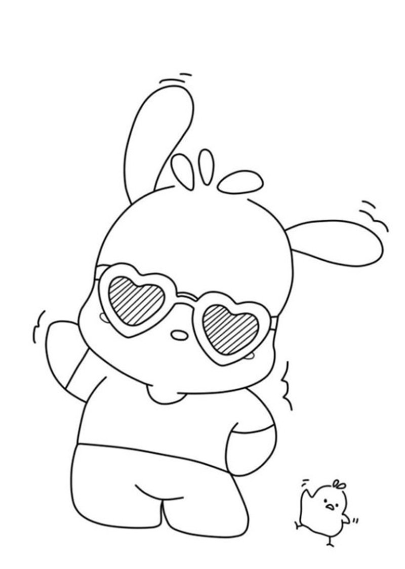 tranh tô màu pochacco 14