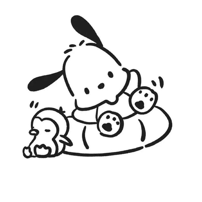 tranh tô màu pochacco 21