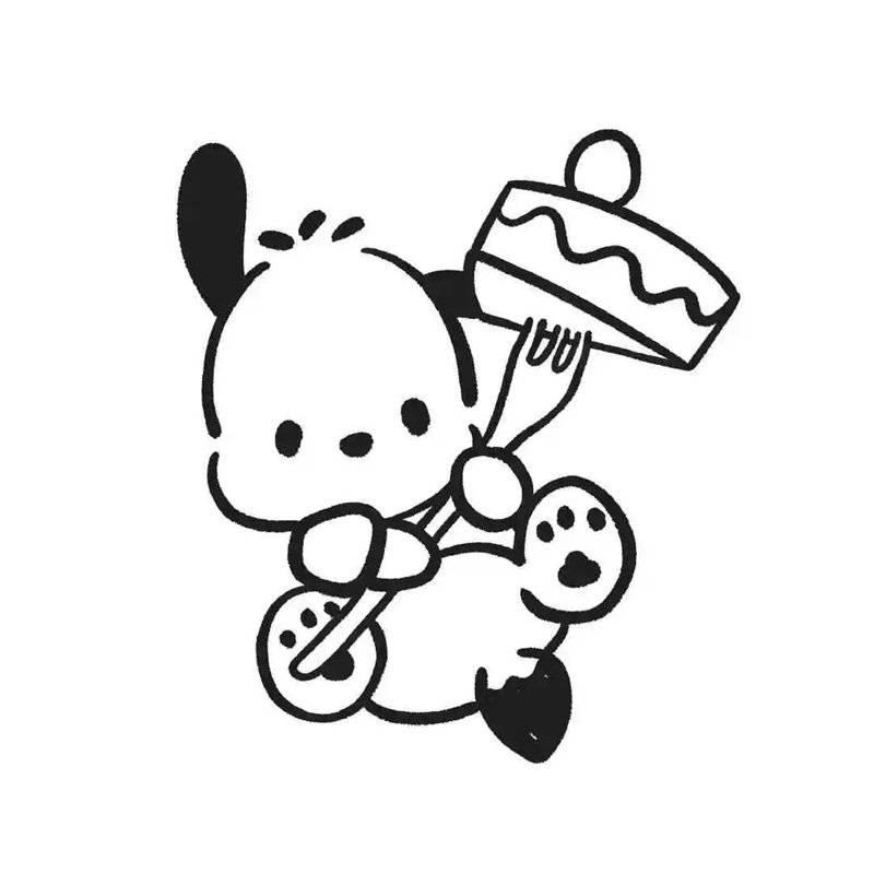 tranh tô màu pochacco 22