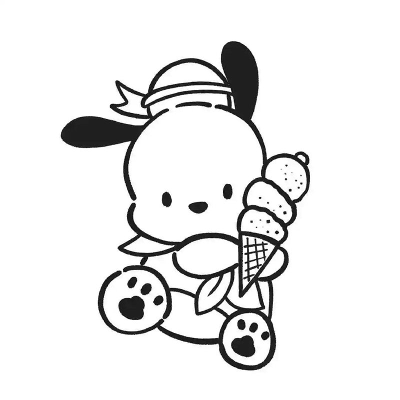 tranh tô màu pochacco 23