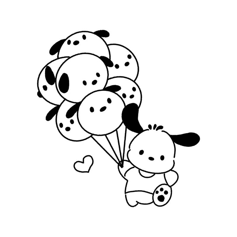 tranh tô màu pochacco 28