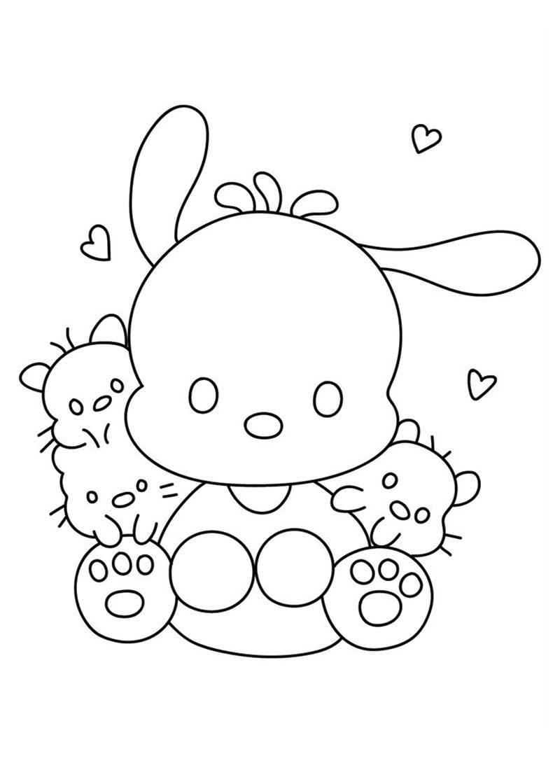 tranh tô màu pochacco 3