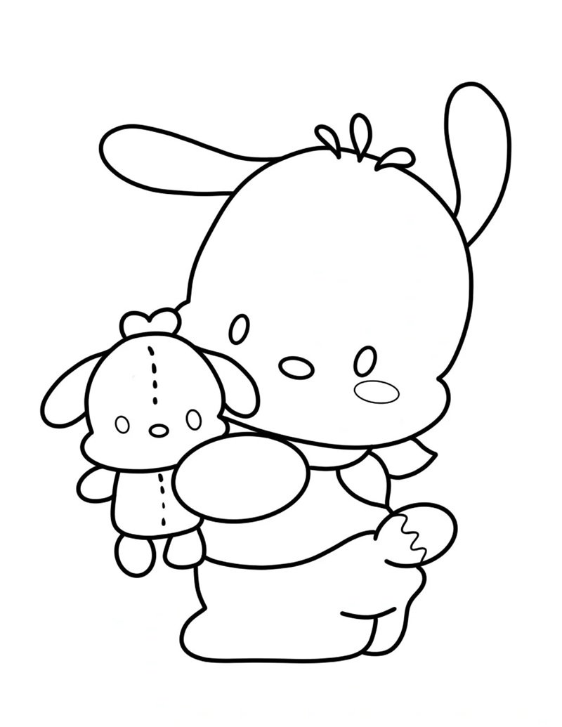 tranh tô màu pochacco 32