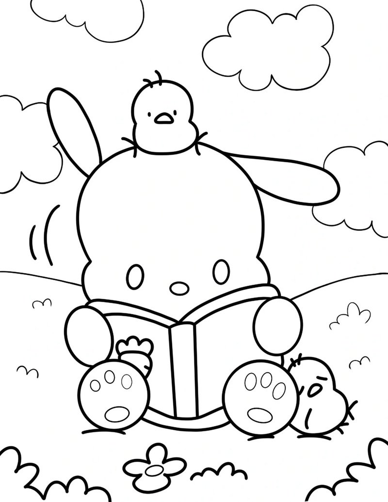 tranh tô màu pochacco 33