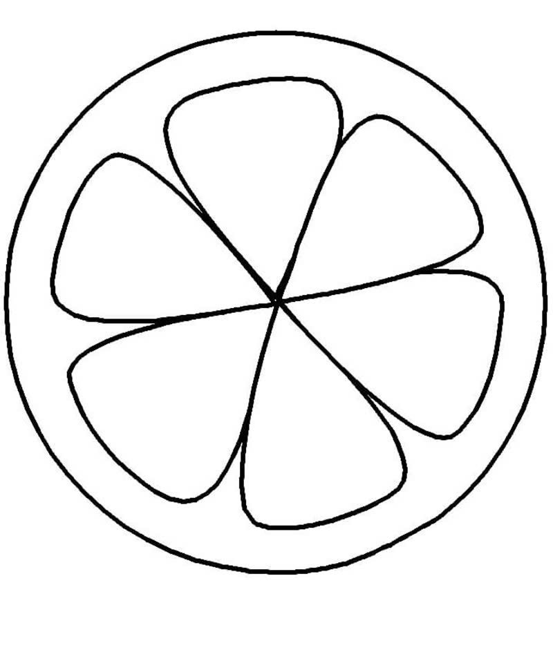 tranh tô màu quả cam 10