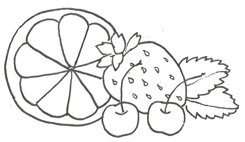 tranh tô màu quả cam 21