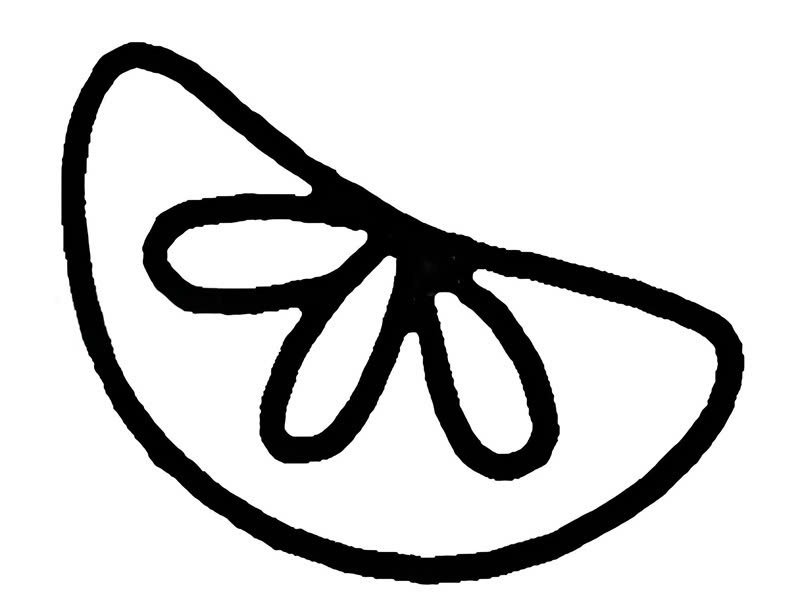 tranh tô màu quả cam 31