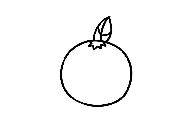 tranh tô màu quả cam 37