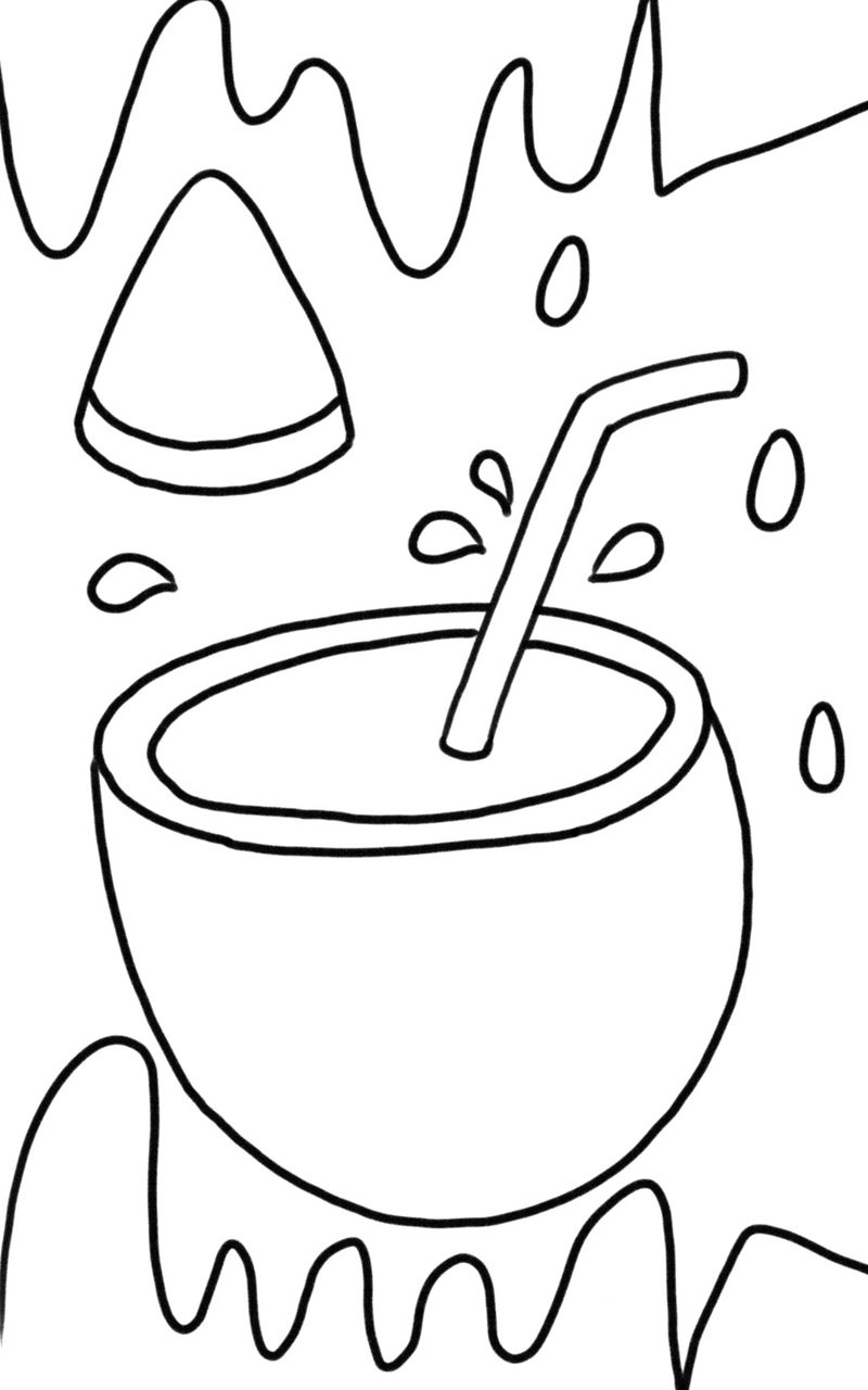 tranh tô màu quả dưa hấu 28