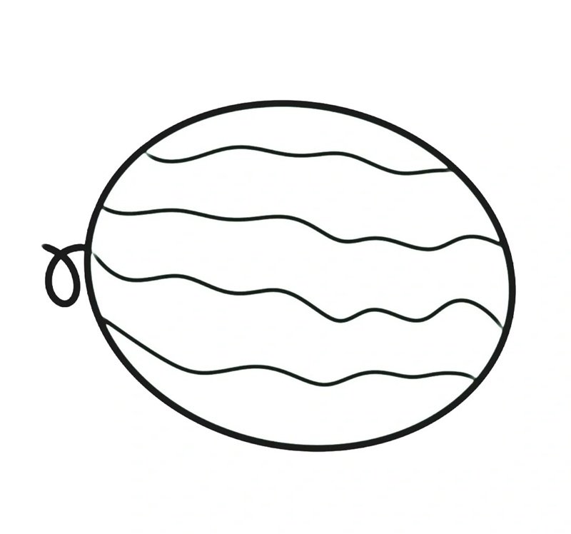 tranh tô màu quả dưa hấu 37