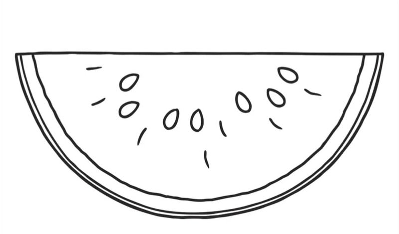 tranh tô màu quả dưa hấu 41