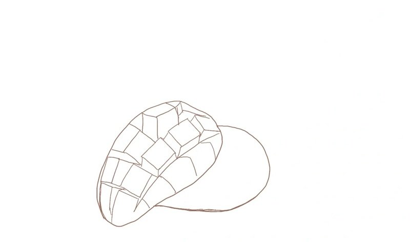 tranh tô màu quả xoài 11