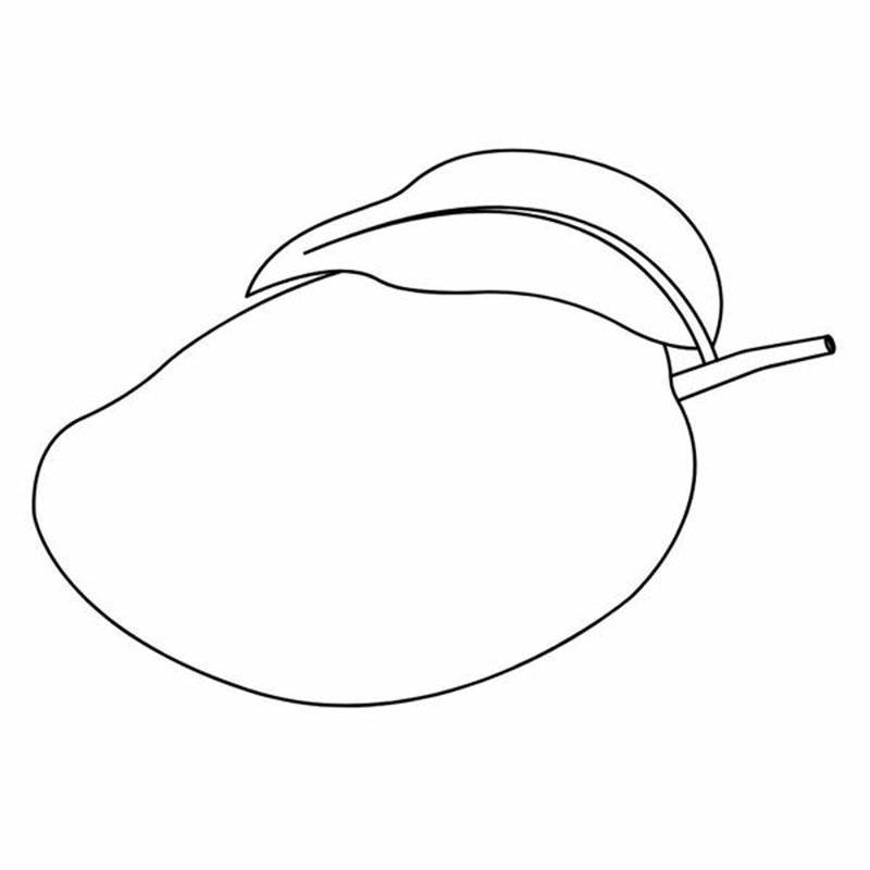 tranh tô màu quả xoài 15