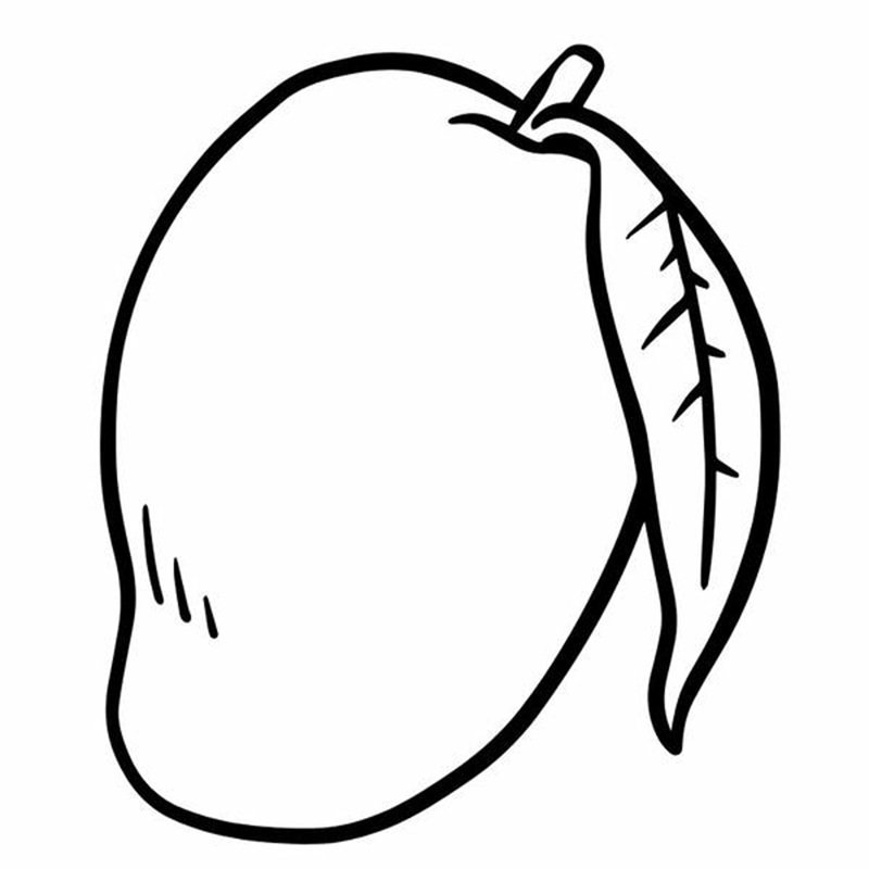 tranh tô màu quả xoài 18