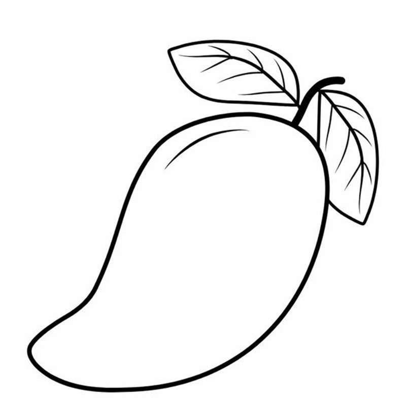 tranh tô màu quả xoài 20